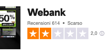 Webank recensioni