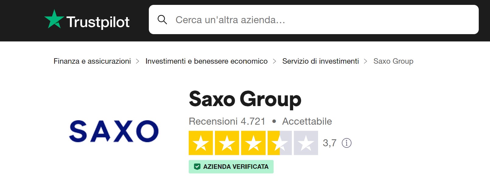 Saxo Bank opinioni e recensioni